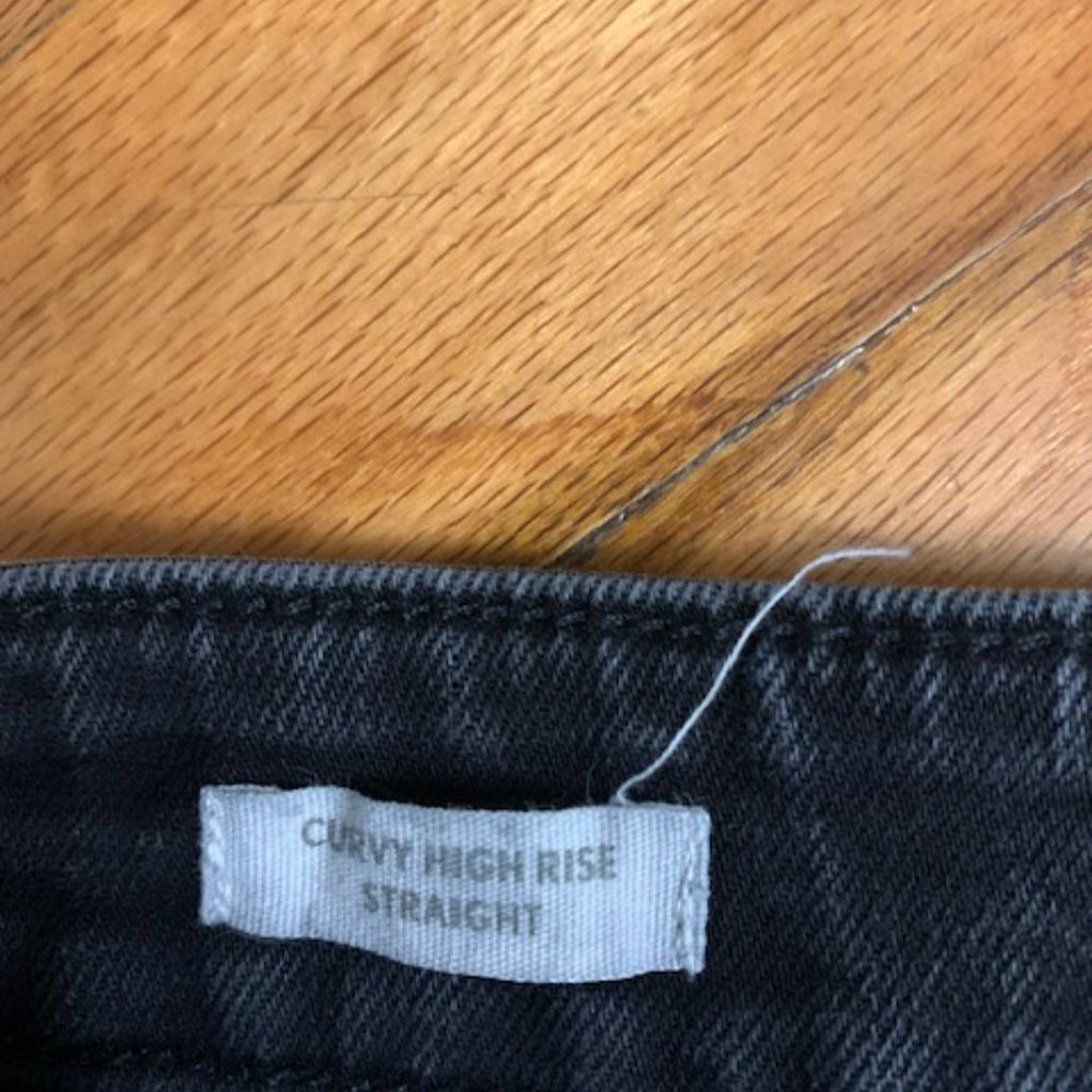 loft curvy high rise straight jeans size 0 - Picture 4 of 6